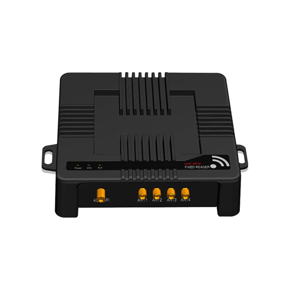 fixed-rfid-reader-gpio-interfaces Fixed RFID Reader SMA antenna ports close-up