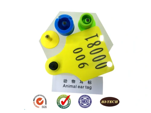 Animal ear tags for livestock identification