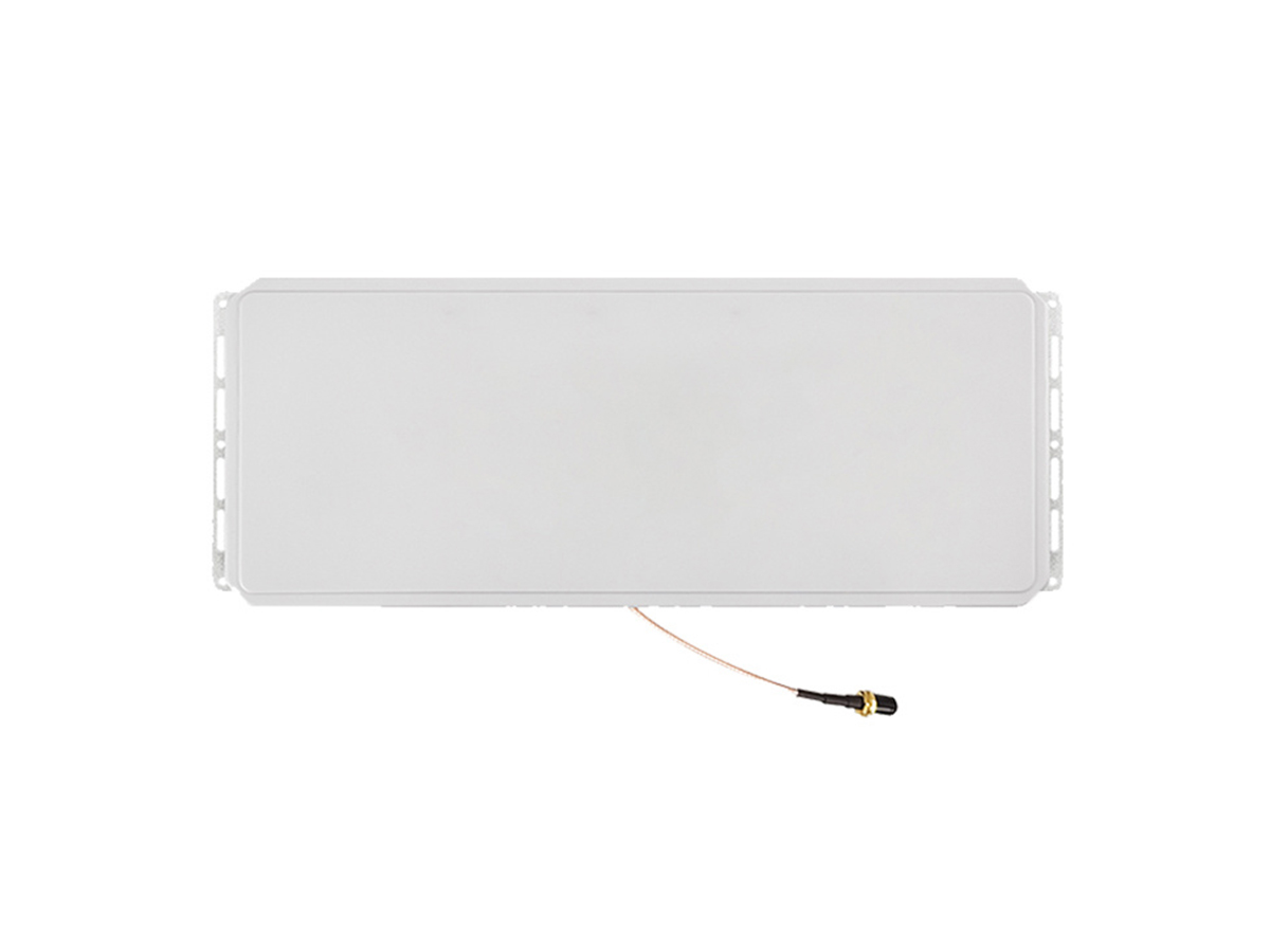 Narrow Beam Antenna for RFID Systems Slim narrow beam antenna with white radome and side outlet connector