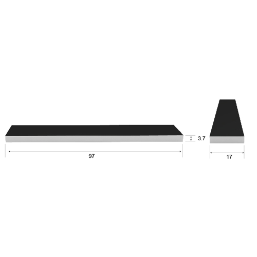 About 7 RFID Metal Tag size diagram