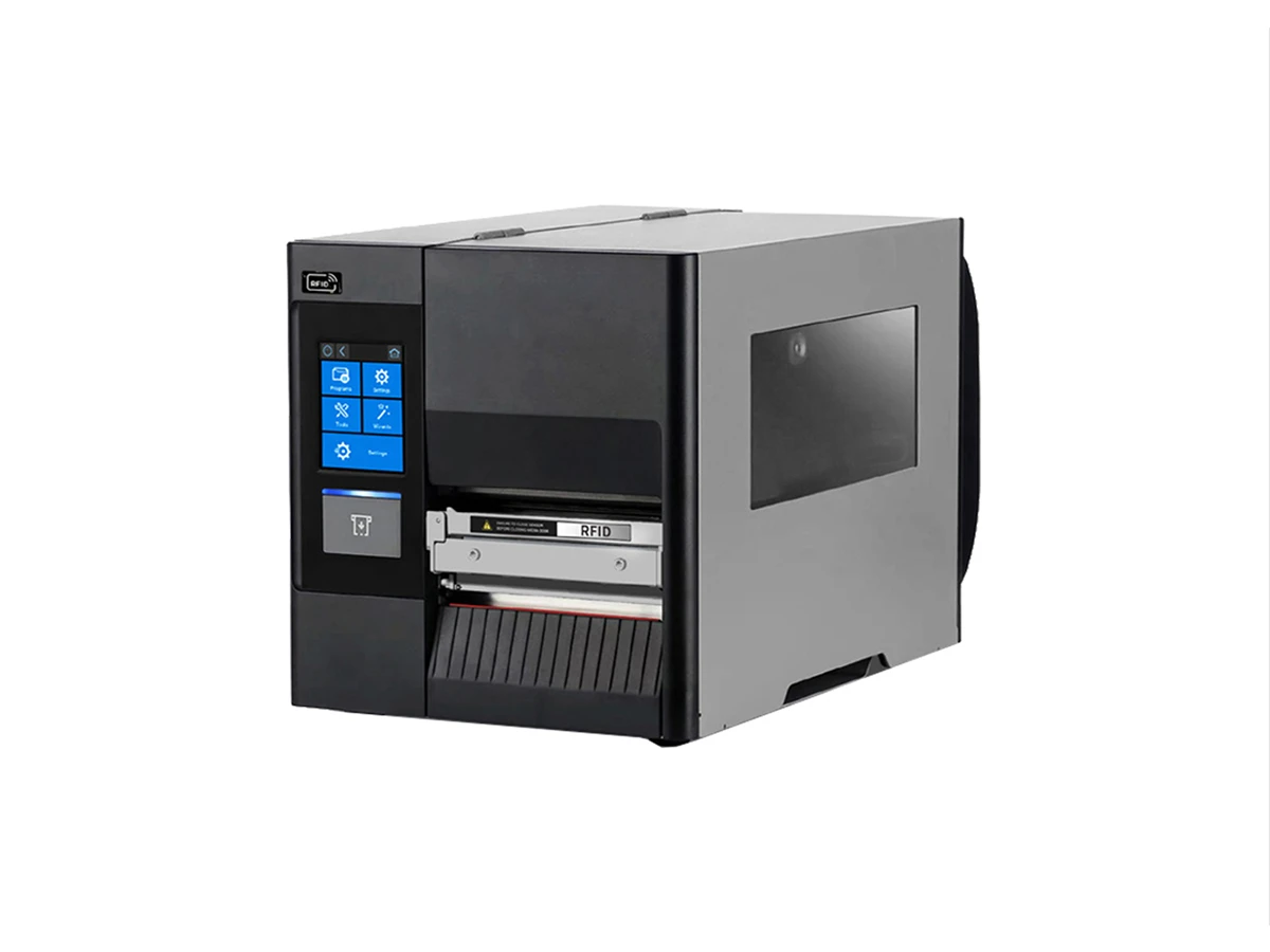 RFID-Printer-Industrial-Design-—-RFID-Reader.io Industrial RFID Printer with rugged all-metal frame and transparent window by RFID Reader.io
