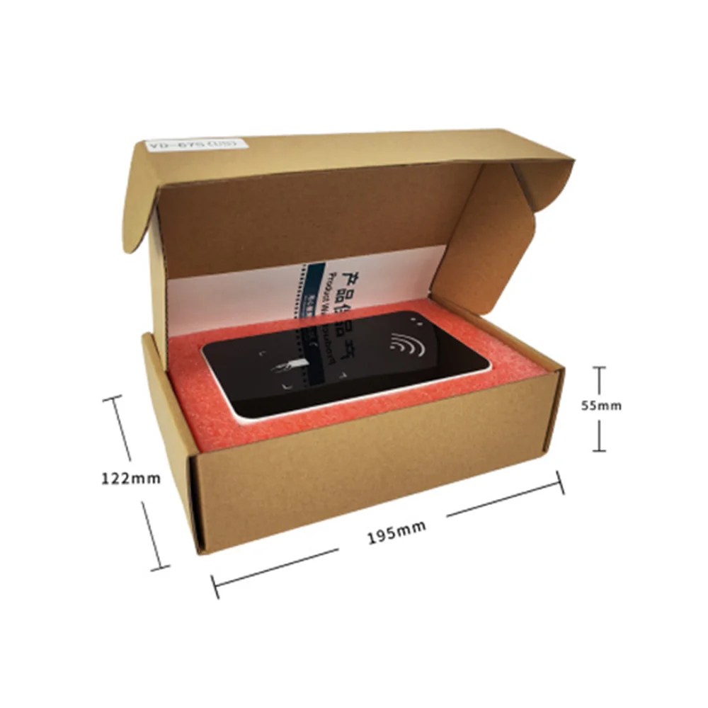 USB RFID Reader Dimensions USB desktop RFID reader dimensions diagram