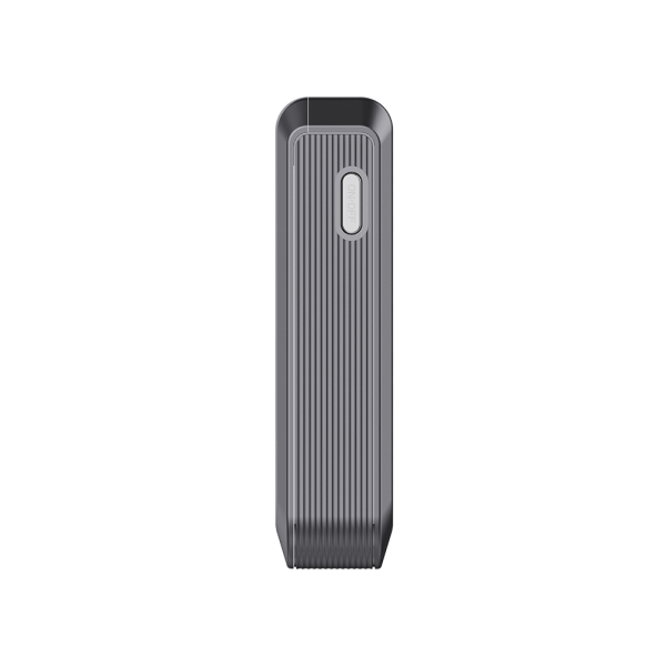 iPhone RFID Reader Right Side View — RFID Reader.io Left side profile of iPhone RFID Reader by RFID Reader.io showing slim ergonomic silhouette
