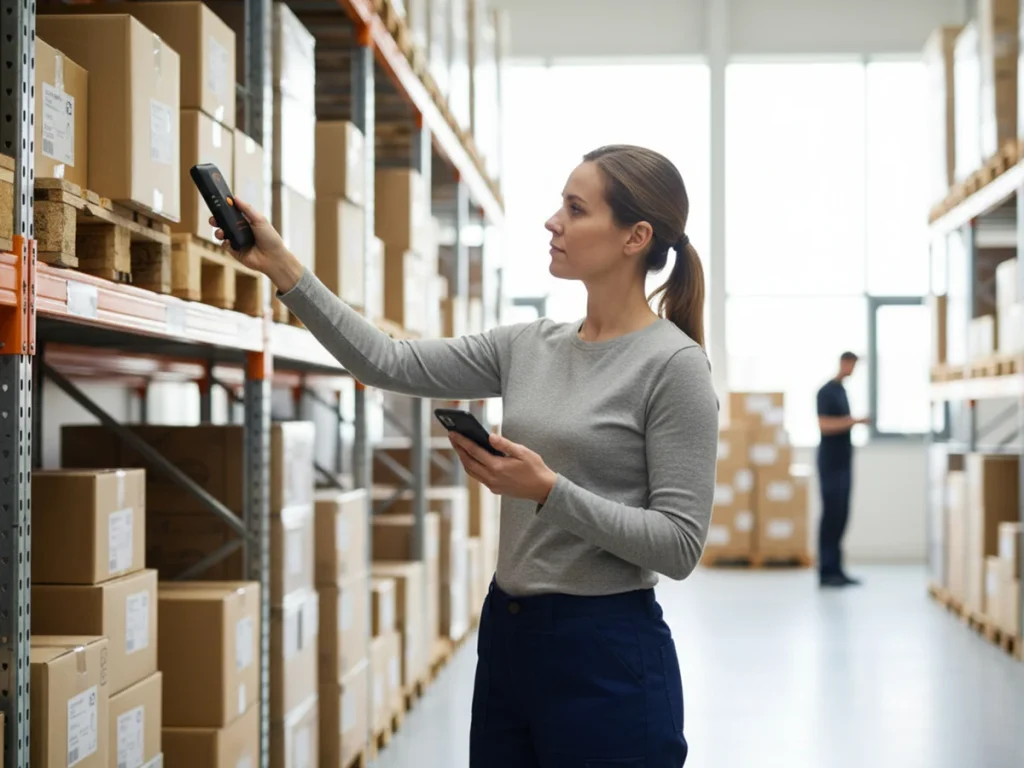 What Are the Typical Use Cases for Portable RFID Readers? 1 Worker scanning warehouse inventory with a Portable RFID Reader